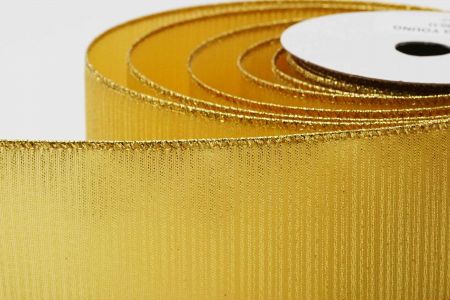 Metallic Shimmer Wired Ribbon_KF6953_golden